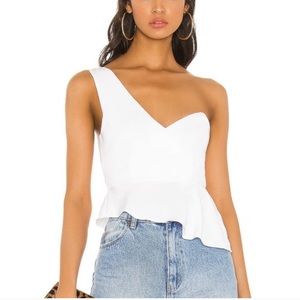 Superdown Carlie One Shoulder Top